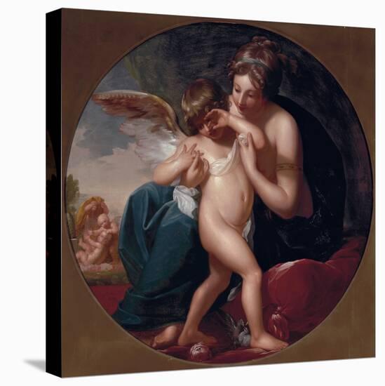 Cupid, stung by a bee, is cherished by his Mother, 1774-Benjamin West-Stretched Canvas