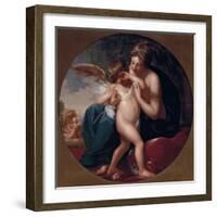 Cupid, stung by a bee, is cherished by his Mother, 1774-Benjamin West-Framed Giclee Print