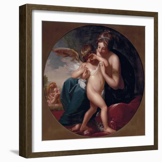 Cupid, stung by a bee, is cherished by his Mother, 1774-Benjamin West-Framed Giclee Print