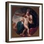 Cupid, stung by a bee, is cherished by his Mother, 1774-Benjamin West-Framed Giclee Print