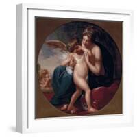 Cupid, stung by a bee, is cherished by his Mother, 1774-Benjamin West-Framed Giclee Print
