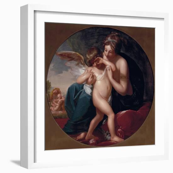 Cupid, stung by a bee, is cherished by his Mother, 1774-Benjamin West-Framed Giclee Print