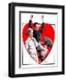 "Cupid Takes Aim,"February 10, 1923-F. Lowenheim-Framed Giclee Print