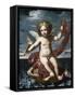 Cupid with a Torch-Elisabetta Sirani-Framed Stretched Canvas