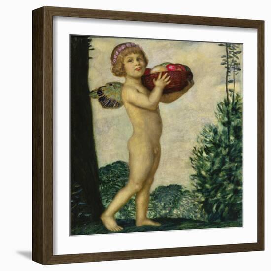 Cupid with Basket of Fruit, C. 1920-Franz von Stuck-Framed Giclee Print