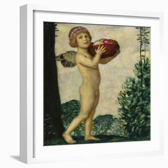 Cupid with Basket of Fruit, C. 1920-Franz von Stuck-Framed Giclee Print