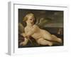 Cupid with his Bow by Guido Reni-Guido Reni-Framed Giclee Print