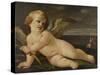 Cupid with his Bow by Guido Reni-Guido Reni-Stretched Canvas