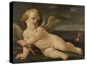 Cupid with his Bow by Guido Reni-Guido Reni-Stretched Canvas