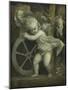 Cupid with the Wheel of Fortune, C.1520-Titian (Tiziano Vecelli)-Mounted Giclee Print