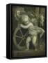 Cupid with the Wheel of Fortune, C.1520-Titian (Tiziano Vecelli)-Framed Stretched Canvas