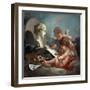 Cupids, Allegory of Painting, 1760S-François Boucher-Framed Giclee Print