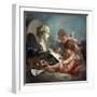 Cupids, Allegory of Painting, 1760S-François Boucher-Framed Giclee Print