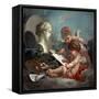 Cupids, Allegory of Painting, 1760S-François Boucher-Framed Stretched Canvas