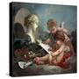 Cupids, Allegory of Painting, 1760S-François Boucher-Stretched Canvas