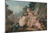 Cupids in Conspiracy, 1740S (Oil on Canvas)-Francois Boucher-Mounted Giclee Print