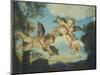 Cupids Playing, Drawing, 18th Century-Noel Nicolas Coypel-Mounted Giclee Print