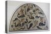 Cupids Playing with Dolphins, Mosaic Decoration of Fountain from Utica-null-Stretched Canvas