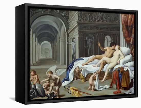 Cupids with Venus and Mars-Carlo Saraceni-Framed Stretched Canvas