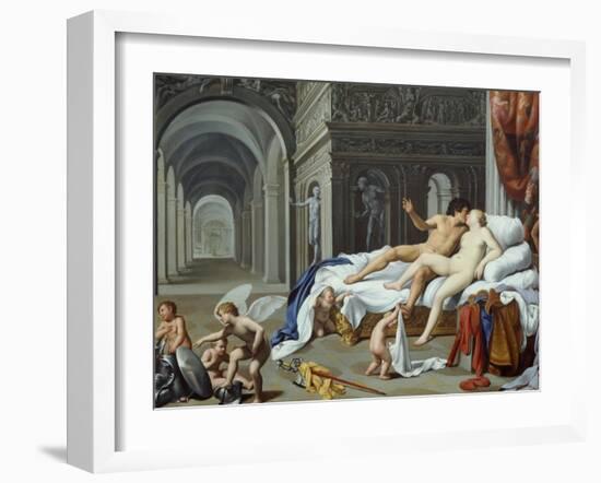Cupids with Venus and Mars-Carlo Saraceni-Framed Giclee Print