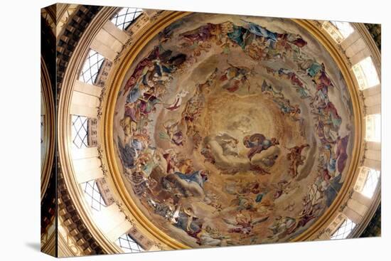 Cupola of the Church of Val De Grace Painted by Pierre Mignard (1612-1695), 17Th Century. Paris, Mu-Pierre Mignard-Stretched Canvas