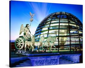 Cupola Quadriga Gate Berlin-null-Stretched Canvas