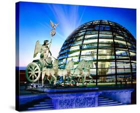 Cupola Quadriga Gate Berlin-null-Stretched Canvas