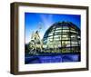 Cupola Quadriga Gate Berlin-null-Framed Art Print