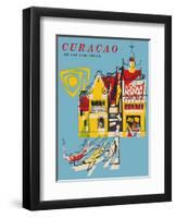 Curacao of the Caribbean-null-Framed Art Print