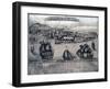 Curacao - Panoramic Map-Lantern Press-Framed Art Print