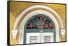 Curacao, Willemstad, Otrobanda, Dutch colonial house detail-Jane Sweeney-Framed Stretched Canvas