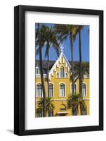 Curacao, Willemstad, Pietermaai, Dutch colonial building on Julianaplein-Jane Sweeney-Framed Photographic Print
