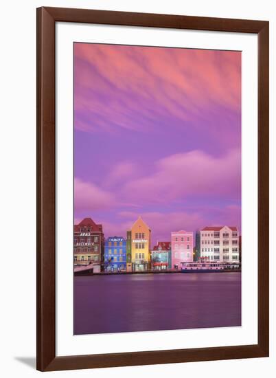 Curacao, Willemstad, View of St Anna Bay, looking towards the Dutch colonial buildings on Handelska-Jane Sweeney-Framed Photographic Print