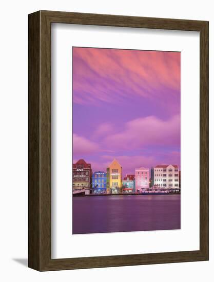 Curacao, Willemstad, View of St Anna Bay, looking towards the Dutch colonial buildings on Handelska-Jane Sweeney-Framed Photographic Print