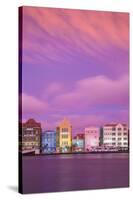 Curacao, Willemstad, View of St Anna Bay, looking towards the Dutch colonial buildings on Handelska-Jane Sweeney-Stretched Canvas