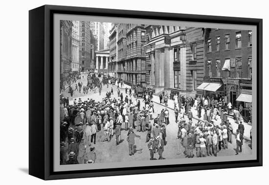 Curb Brokers-Moses King-Framed Stretched Canvas