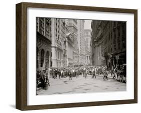 Curb Market, Broad Street, New York, N.Y.-null-Framed Photo