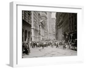 Curb Market, Broad Street, New York, N.Y.-null-Framed Photo