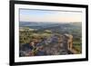 Curbar and Calver Villages from Curbar Edge on a Summer Evening-Eleanor Scriven-Framed Photographic Print