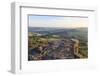 Curbar and Calver Villages from Curbar Edge on a Summer Evening-Eleanor Scriven-Framed Premium Photographic Print