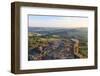 Curbar and Calver Villages from Curbar Edge on a Summer Evening-Eleanor Scriven-Framed Photographic Print