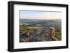 Curbar and Calver Villages from Curbar Edge on a Summer Evening-Eleanor Scriven-Framed Photographic Print