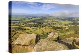 Curbar Edge, early autumn, Peak District National Park, Derbyshire, England, United Kingdom, Europe-Eleanor Scriven-Stretched Canvas