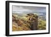 Curbar Edge, Summer Heather, View Towards Chatsworth, Peak District National Park, Derbyshire-Eleanor Scriven-Framed Photographic Print