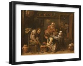 Cure Of A Wound-Léon Lhermitte-Framed Art Print