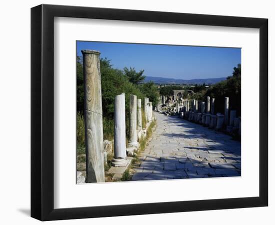 Curetes Street in Ephesus, Turkey, 2nd-4th Century-null-Framed Premium Giclee Print