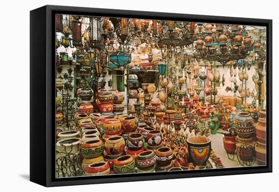 Curio Shop in Mexico-null-Framed Stretched Canvas