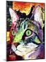 Curiosity Cat-Dean Russo-Mounted Giclee Print