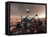 Curiosity Rover, Artwork-Detlev Van Ravenswaay-Framed Stretched Canvas