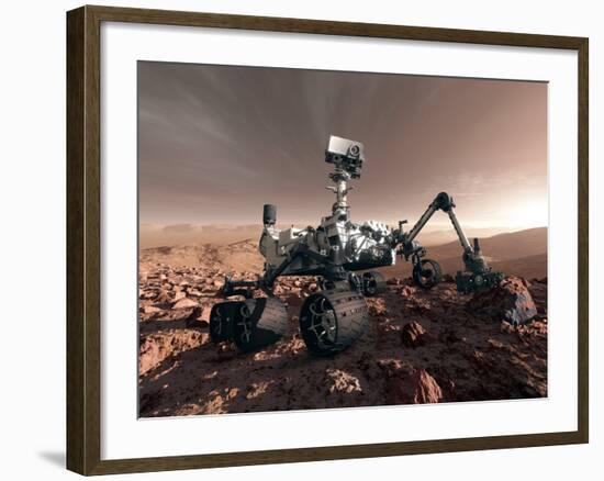 Curiosity Rover, Artwork-Detlev Van Ravenswaay-Framed Photographic Print